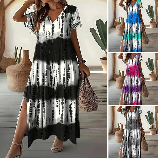 ✨Rochie pentru femei cu decolteu V Gradient