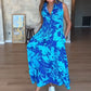 ✨Rochie lungă fără mâneci cu imprimeu, pentru femei👗