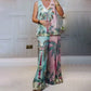 🌴 Set tropical cu cocotier: tricou + pantaloni, ușor și viu colorat