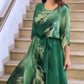 💖【S-4XL】🍀Rochie extra lungă cu curea imprimată