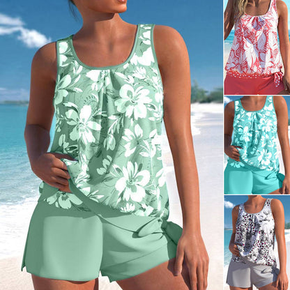 📢📢REDUCERE DE 60%!! ✨🏖️Costum de baie pentru femei din două piese cu imprimeu