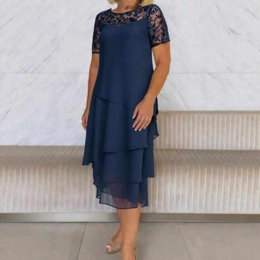 💖 Rochie feminină elegantă din dantelă, croială rafinată potrivită pentru ocazii speciale și ieșiri zilnice