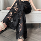 💖 PROMOTIE DE ZIUA ULTIMA - 50% REDUCERE 💖 Pantaloni cu imprimeu cu strasuri, pentru femei