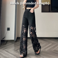 💖 PROMOTIE DE ZIUA ULTIMA - 50% REDUCERE 💖 Pantaloni cu imprimeu cu strasuri, pentru femei