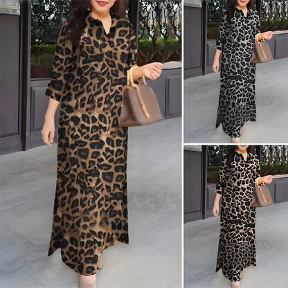 Rochie casual pentru femei cu imprimeu leopard