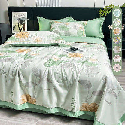 🧊Tencel aer condiționat cuvertură set - 😴Oferă un mediu de dormit confortabil