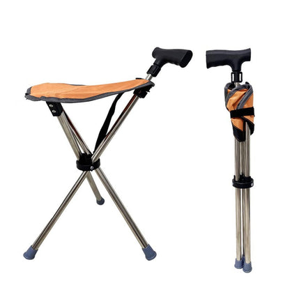 Baston pliabil 2 în 1 cu scaun