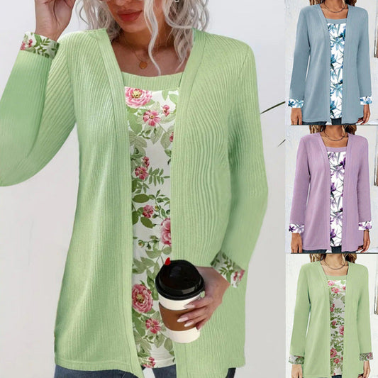 Bluză casual pentru femei, în stil patchwork