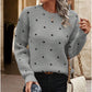 Women's Polka Dot Pullover Sweater