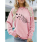 Women's Feather & Heart Print Top