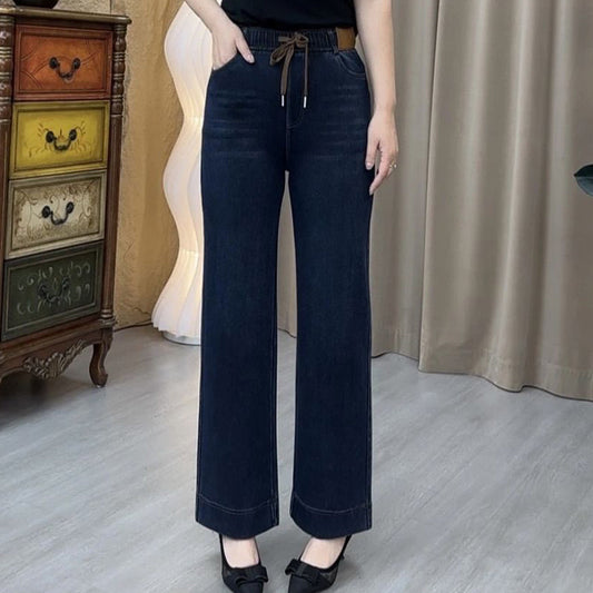 Pantaloni casual pentru femei, cu croi drept