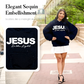🥰 Hanorac cu paiete strălucitoare „JESUS Is the Light”✨ Stil glamour și confortabil, inspirat de credință💫