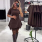 🔥Oferte speciale - Rochie mini cu mâneci scurte și dantelă strălucitoare pentru femei | Elegantă și strălucitoare