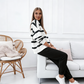 🌸🥰 Set sport pentru femei cu dungi, 2 piese