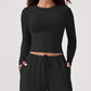 👚Set casual pentru femei, format din top scurt și pantaloni cu șnur🔥✨
