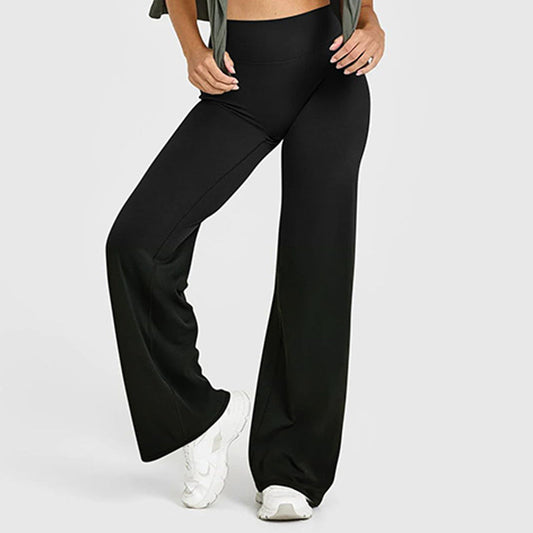 Pantaloni elastici cu talie înaltă pentru femei
