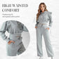 Set tricou cu glugă și pantaloni de trening