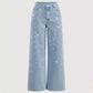 🔥Ofertă limitată - Pantaloni eleganți din denim cu ornamente pentru femei