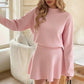 💃 Rochie mini din tricot cu guler înalt pentru femei