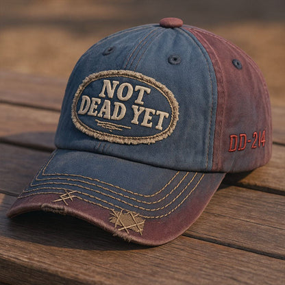 🎉REDUCERE DE ANUL NOU 50%🧢NOT DEAD YET Șapcă de baseball vintage spălată🎁