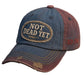 🎉REDUCERE DE ANUL NOU 50%🧢NOT DEAD YET Șapcă de baseball vintage spălată🎁