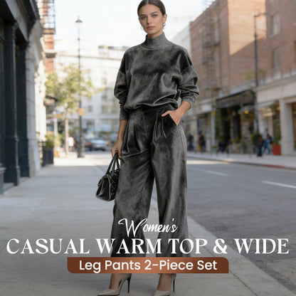 🎁Noutăți 2026 50% REDUCERE💥Set 2 piese pentru femei: bluză casual călduroasă și pantaloni largi