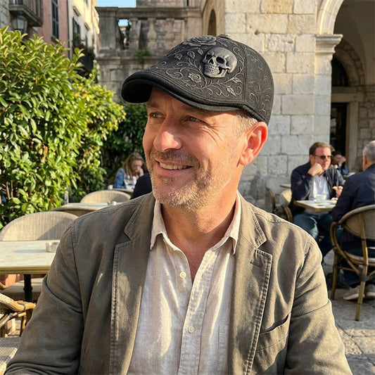 🔥🎁Nou sosit 50% REDUCERE🔥Șapcă plată Skull & Thorn