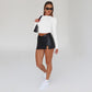 🎁Noutăți 2026 50% REDUCERE💥Set top scurt slim fit pentru femei