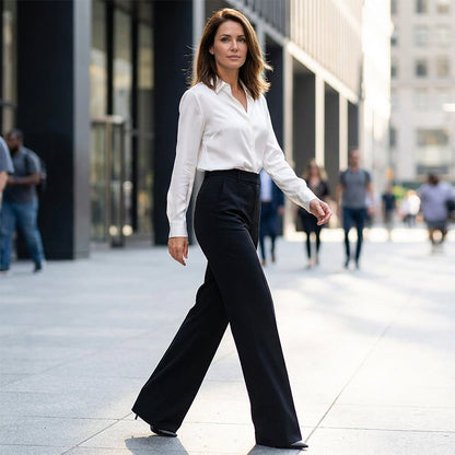 ✨🔥Pantaloni eleganți cu talie înaltă pentru femei💓