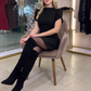 🎁Noutăți 2026 50% REDUCERE💥Rochie elegantă cu mâneci scurte și croi în A
