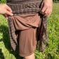 👗 Rochie lungă boemă cu decolteu în V și volane din plasă