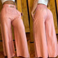 💝Reducere de 50%💝Pantaloni cu talie înaltă și picior larg pentru femei, cu accent pe centură