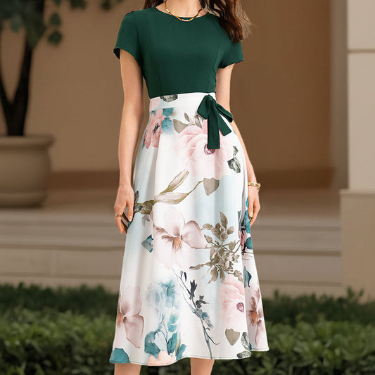 Rochie midi cu imprimeu floral pentru femei