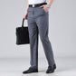 Pantaloni de costum business cu talie înaltă pentru bărbați