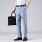 Pantaloni de costum business cu talie înaltă pentru bărbați