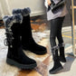 ❄️👢Botine Mid-Calf pentru Femei, Călduroase, Antiderapante și Rezistente la Uzură