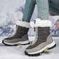 ❄️Livrare gratuită👢 Cizme de zăpadă antiderapante și călduroase pentru femei, cu fermoar