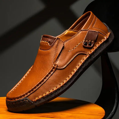 🔥 60% REDUCERE ⏰ Pantofi clasici din piele pentru bărbați – piele de vițel respirabilă, confort fără șireturi și stil atemporal! 👞✨