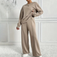 ✨🔥Set confortabil pentru femei, cu bluză cu mâneci lungi și pantaloni👚