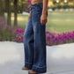 ✨🔥Blugi retro evazați pentru femei, cu buzunare👖