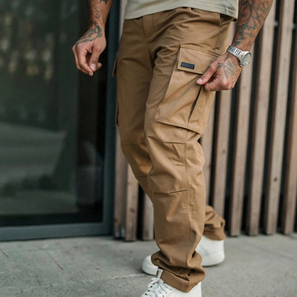Pantaloni cargo clasici cu mai multe buzunare pentru bărbați