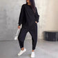 🔥Set de top cu tiv neregulat și pantaloni casual pentru femei