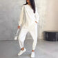 🔥Set de top cu tiv neregulat și pantaloni casual pentru femei