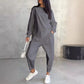 🔥Set de top cu tiv neregulat și pantaloni casual pentru femei