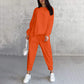 🔥Set de top cu tiv neregulat și pantaloni casual pentru femei