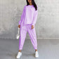 🔥Set de top cu tiv neregulat și pantaloni casual pentru femei