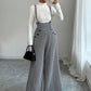 💎49% REDUCERE!🖤Pantaloni clasici pentru femei, cu talie înaltă și bretele, în model houndstooth✨