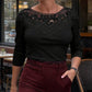 🌹Bluză elegantă pentru femei, cu decolteu din dantelă și croială slim fit👚