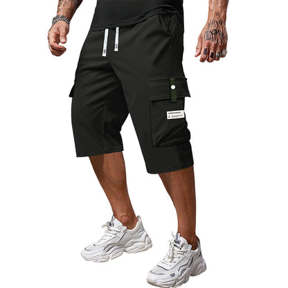 👖 50% RABATT! 🔥 Capri-Cargobyxor med Dragsko för Män – Lätta, Stretchiga & Med Flertalet Fickor, Perfekta För Aktiv Utomhusvistelse Eller Avslappnad Vardag 🏕️