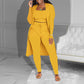 💖Set casual din 3 piese tricotate – top scurt, cardigan și pantaloni
